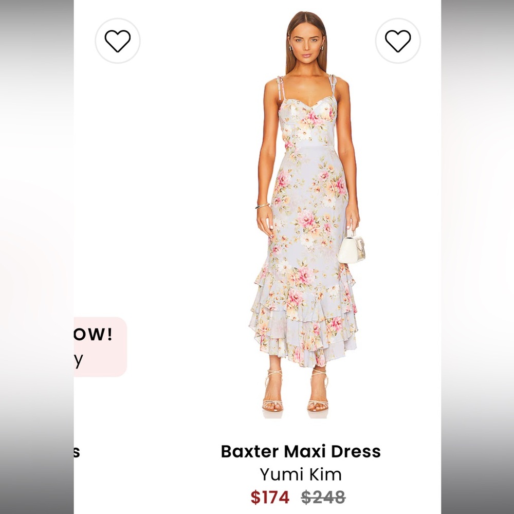 Yumi Kim Floral Maxi Dress - Pink and Cream